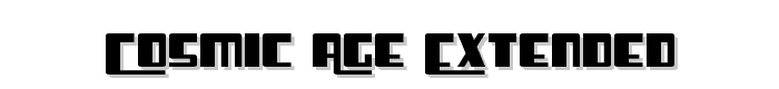 Cosmic Age Extended font